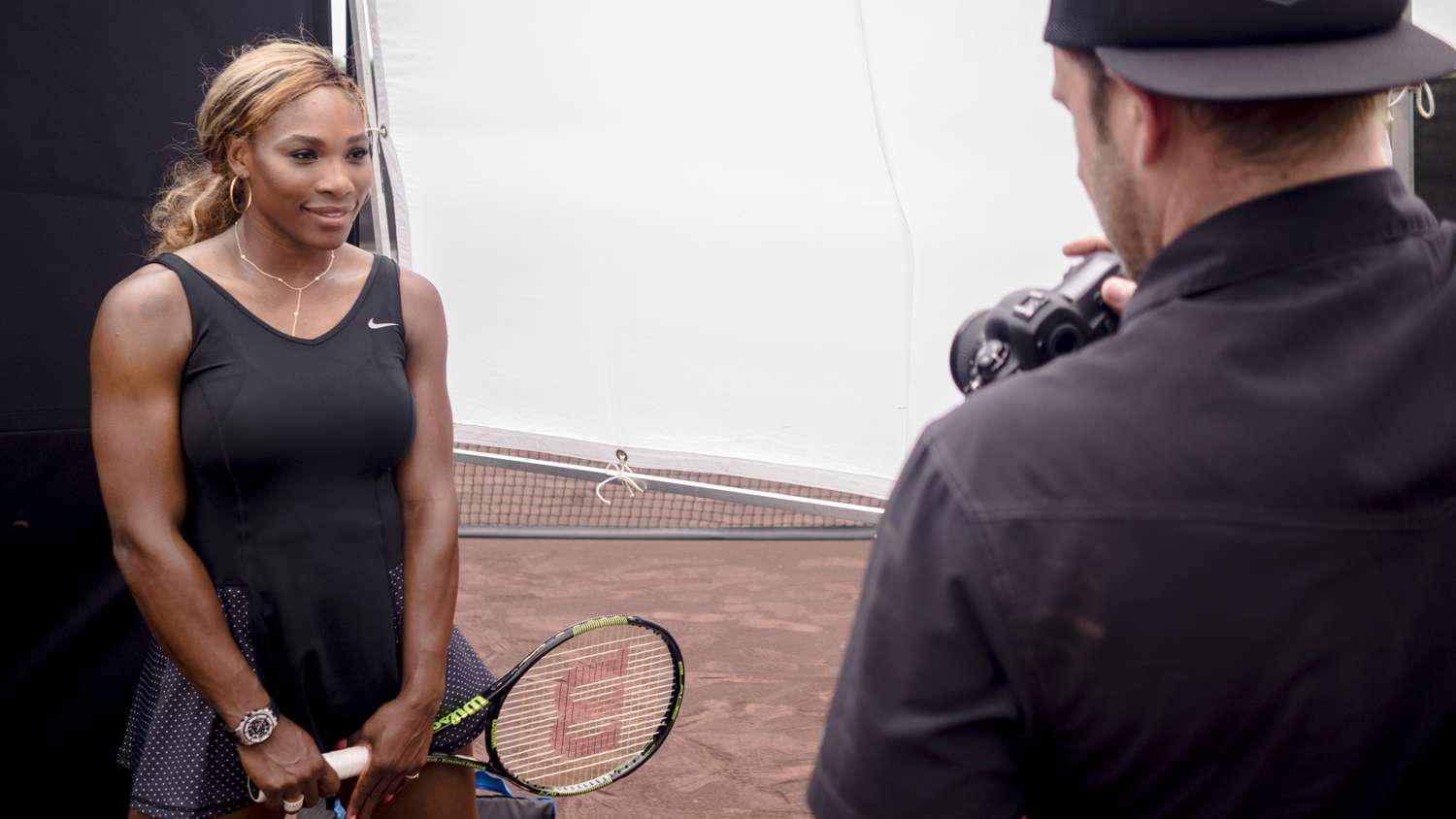 serena williams on photo shoot with chase jarvis